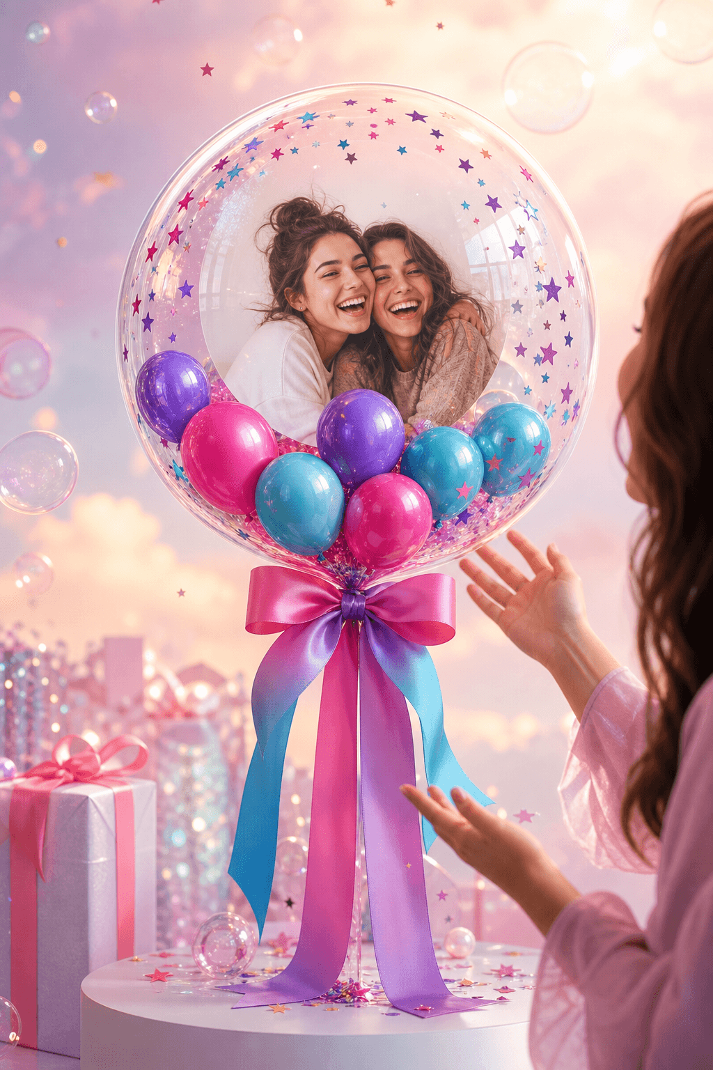 Just Because personalized photo balloon